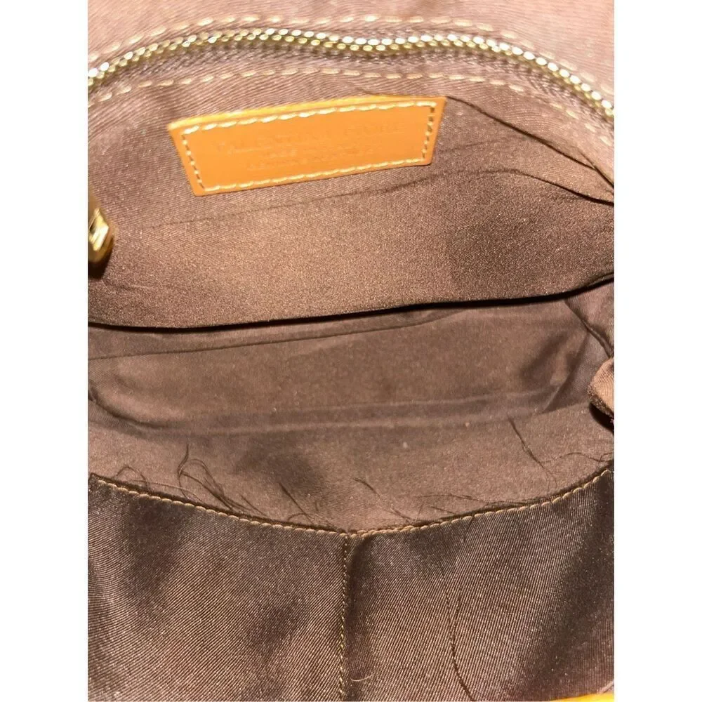 Valentina Fiore woven genuine Italian leather shoulder bucket bag minimalist - Picture 8 of 16